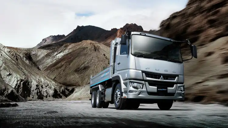 FUSO and Tata at the Dammam Heavy Truck Exhibition