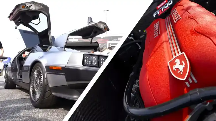 Classic DeLorean Reborn with Ferrari Power: Italian Muscle Meets Legendary Design