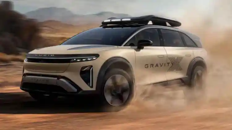 Lucid Gravity X: A Luxurious Electric SUV Modified for Off-Roading