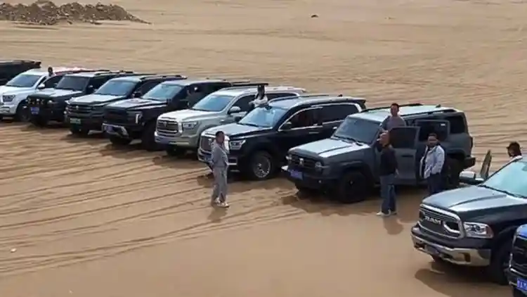 تحدي صعود تل في الصحراء... فمن هو البطل؟