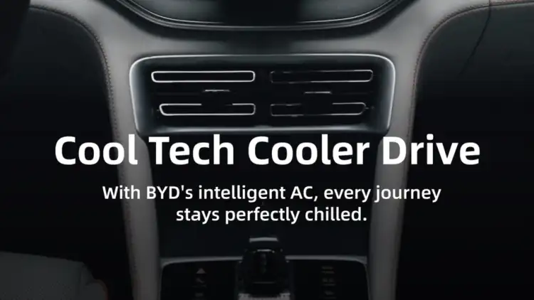 Cool Tech Cooler Drive: With BYD's intelligent AC, every journey stays perfectly chilled.