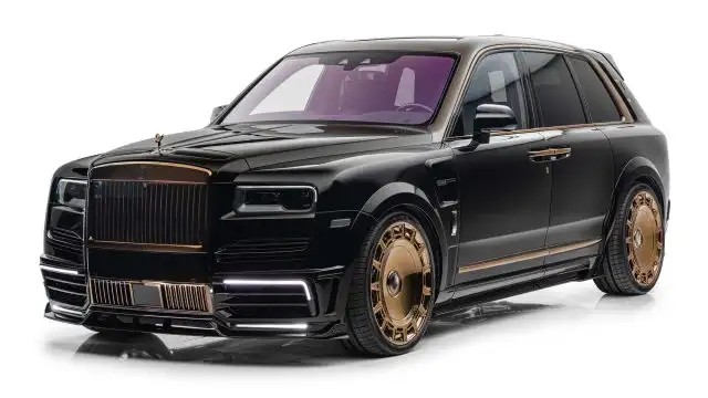 Rolls-Royce Cullinan Mansory Edition unveiled in Dubai with carbon brazed parts inlaid with real gold!