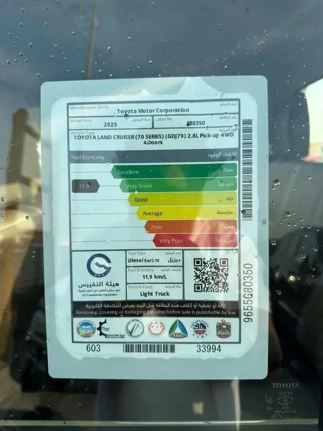 Toyota Land Cruiser Pick Up 2025 2.8L