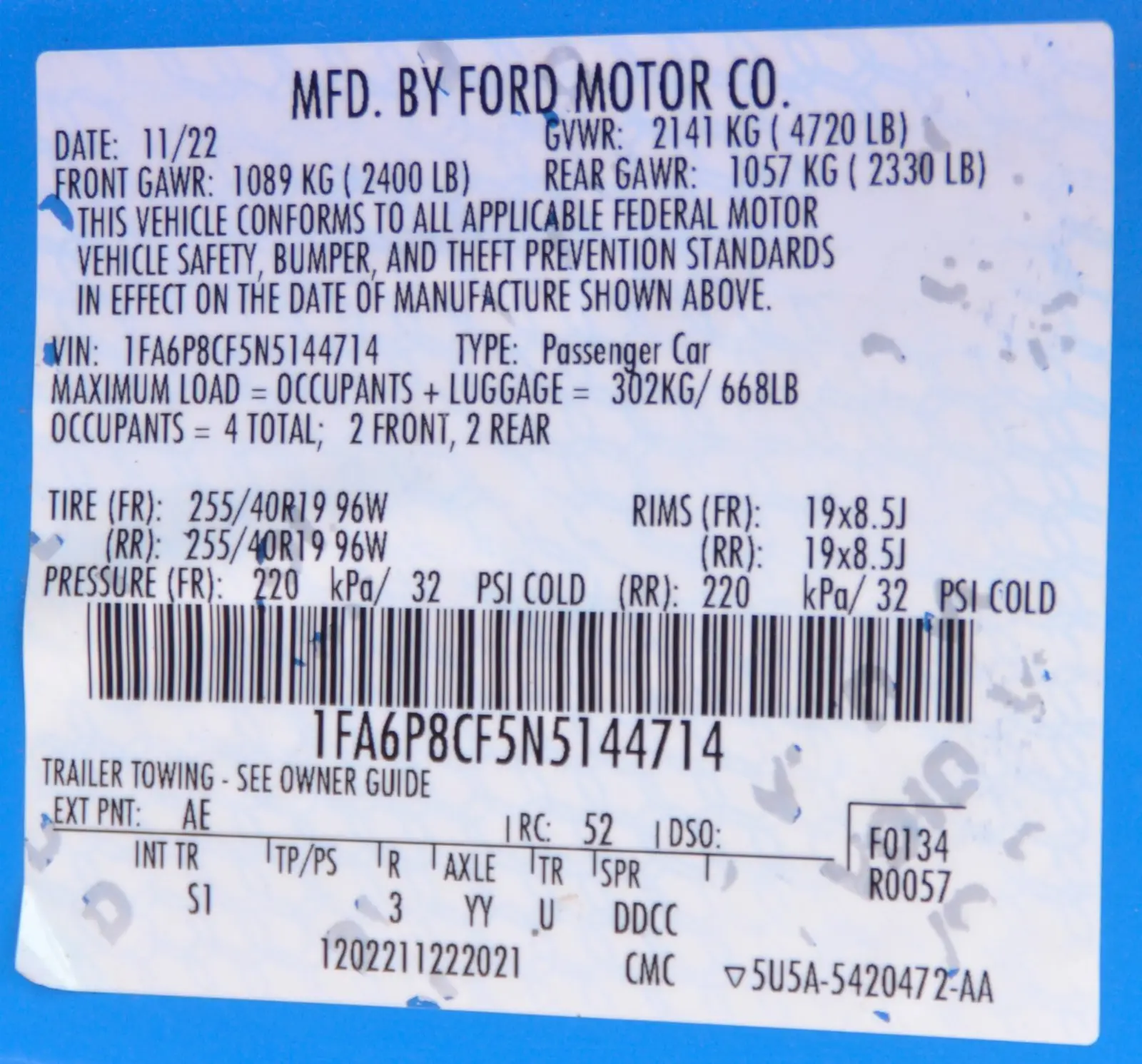 فورد موستانج 2022