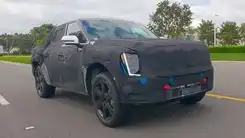 Spy Photos of Kia's New Electric Pickup Surface in America