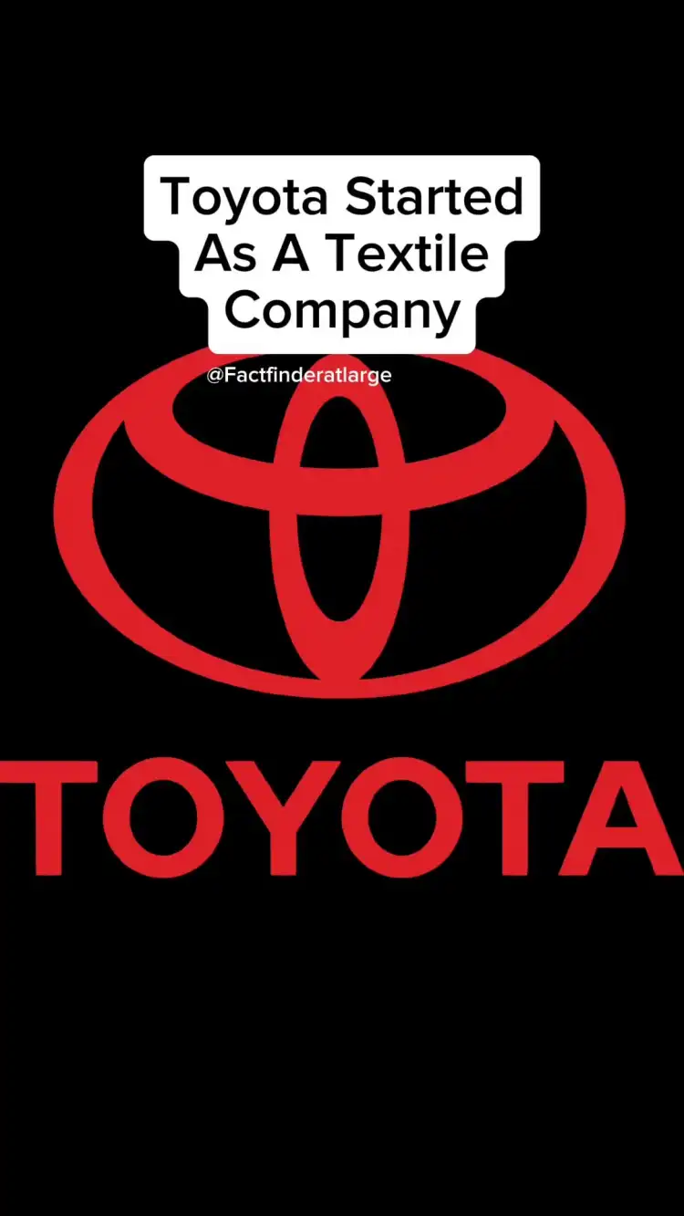 تويوتا بدأت شركة الغزل والنسيج.