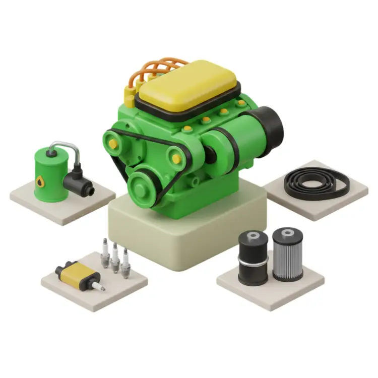 قطع المحرك والوقود