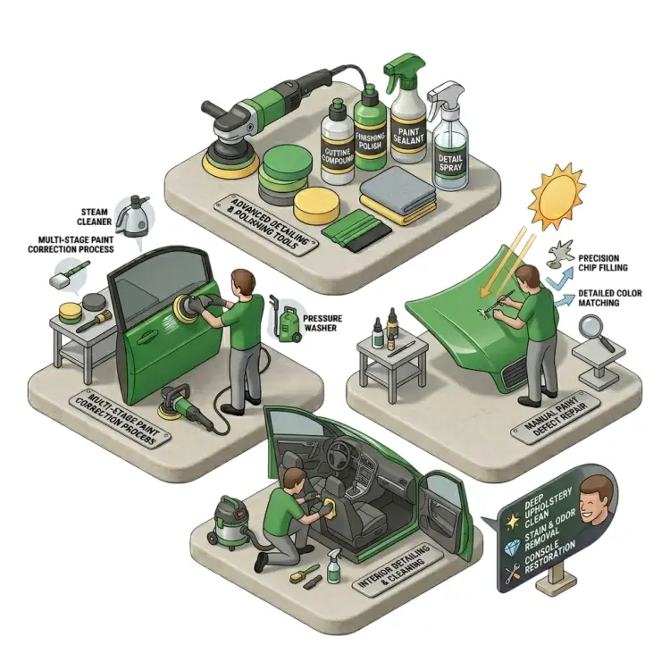 العناية و اصلاح الطلاء