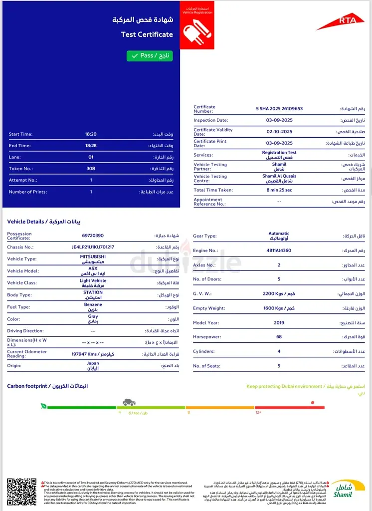 ميتسوبيشي ASX 2019