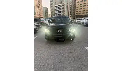 Infiniti QX80 Black Edition Captain Chairs 7 5.6L