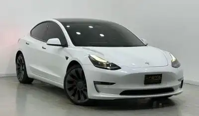 تسلا موديل 3 Performance 2022 Tesla Model 3 Performance, 2026 Tesla Warranty, 2030 Tesla Battery Warranty, GCC