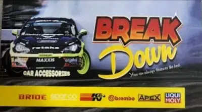 Break down car accessories and car tuning