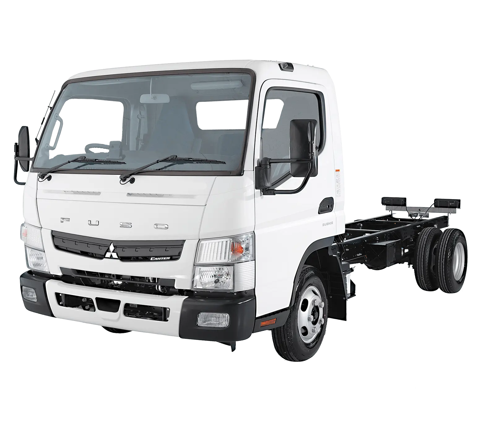 ميتسوبيشي كانتر Brand New Mitsubishi Canter Chasis Without ABS 170L Fuel Tank | Diesel | White / Black | 2024 | For