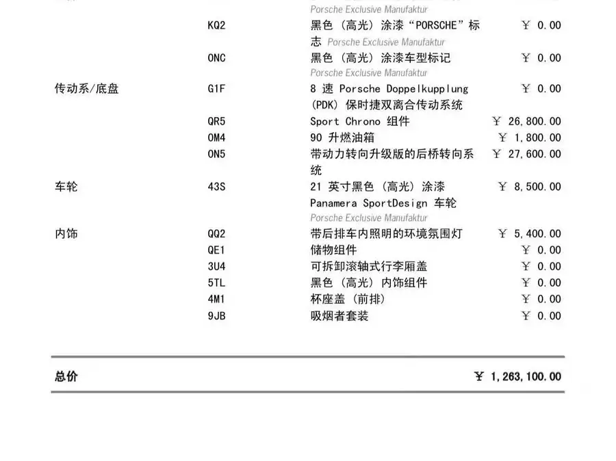 2023 Panamera 2.9T Platinum Edition