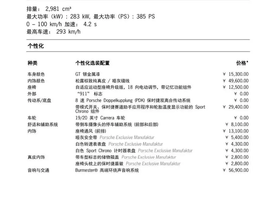 بورش 911 2023 كاريرا 3.0T