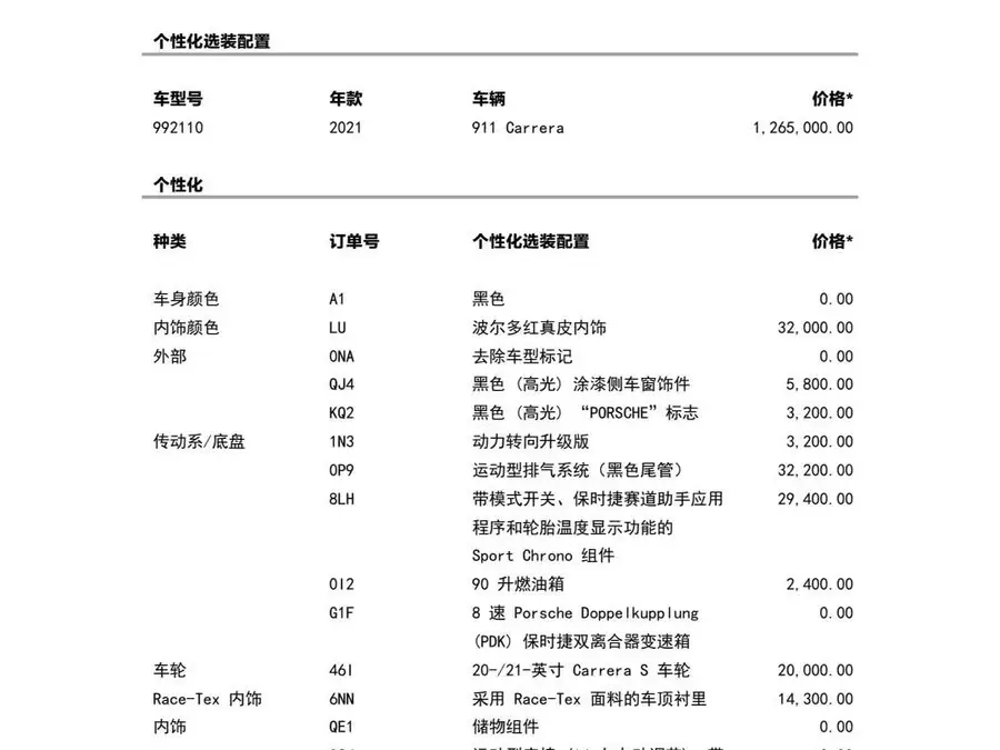 Porsche 911 2022 Carrera 3.0T