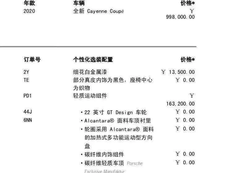 2019 Cayenne Cayenne Coupe 3.0T