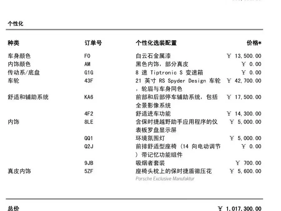 2019 Cayenne Cayenne 3.0T