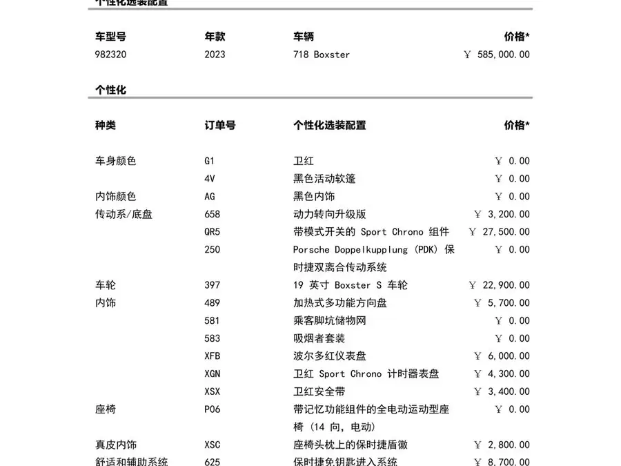 Porsche 718 2022 Boxster 2.0T