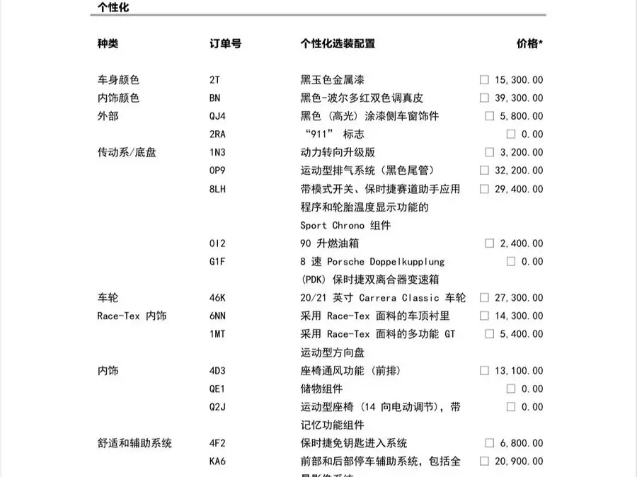 Porsche 911 2020 Carrera 3.0T