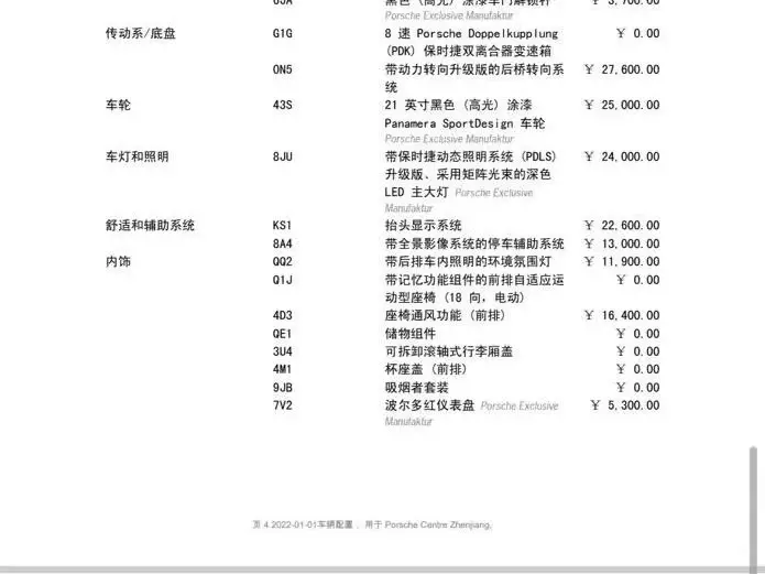 2021 Panamera GTS 4.0T