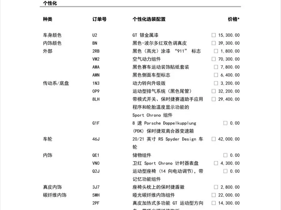 Porsche 911 2020 Carrera 3.0T
