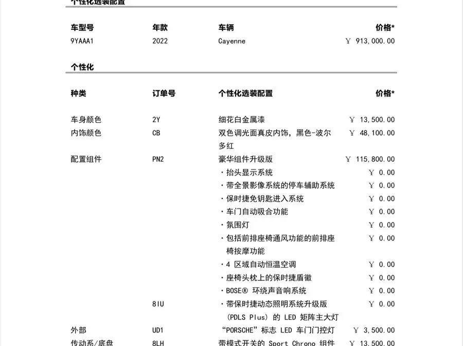 2019 Cayenne Cayenne 3.0T