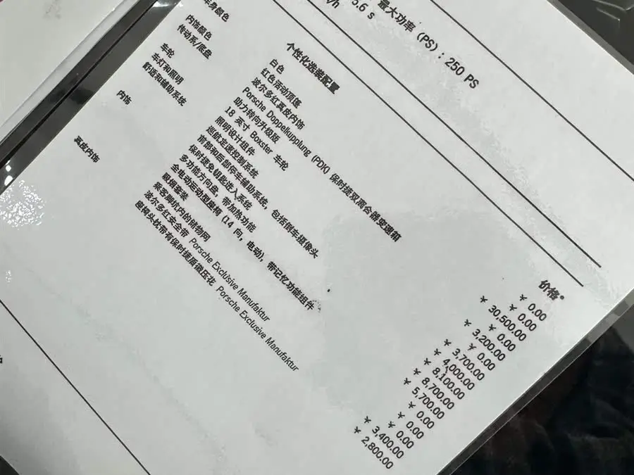 Porsche 718 2018 Model Boxster 2.0T