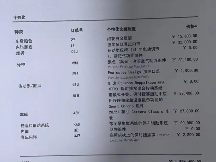 بورش 911 طراز 2023 كاريرا 4 3.0T