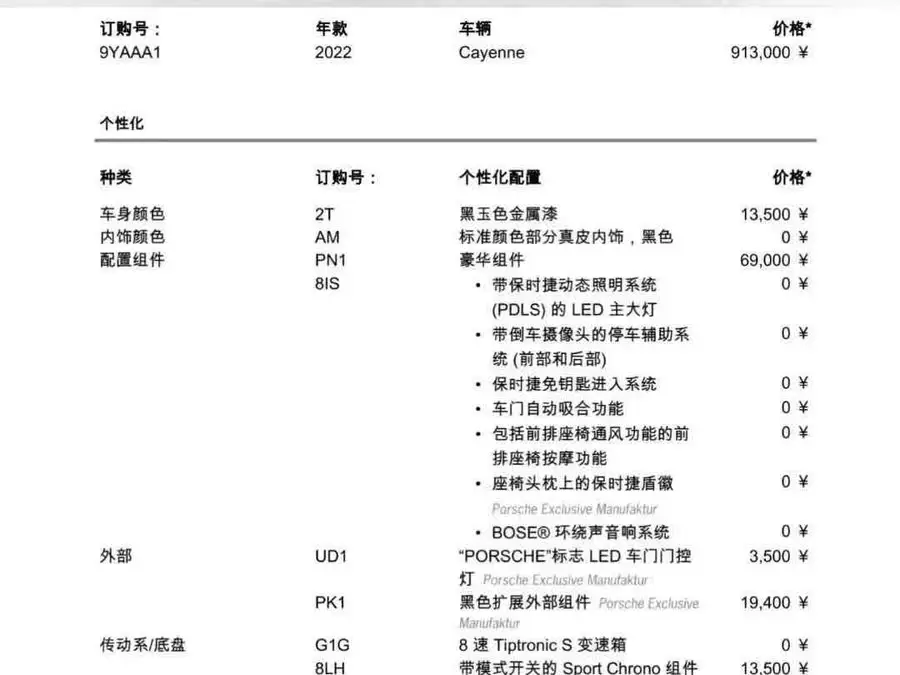 2023 Cayenne Cayenne 3.0T