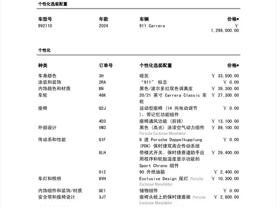 بورش 911 2023 كاريرا 3.0T