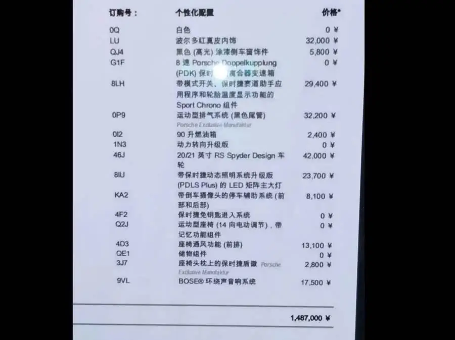 Porsche 911 2022 Carrera 3.0T