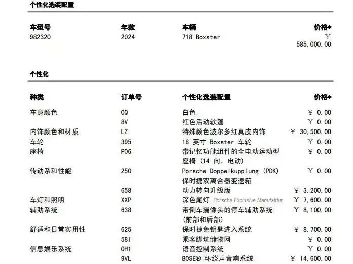 Porsche 718 2022 Boxster 2.0T